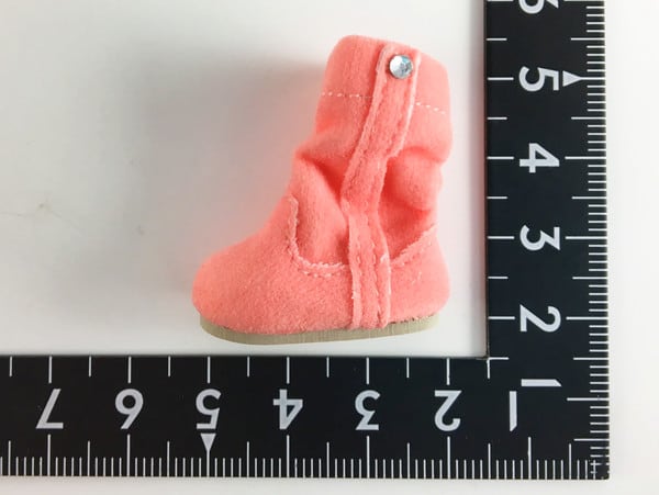 ドール靴 1/6 オビツ11 ブーツ レッドピンク STK 15405 - 画像3