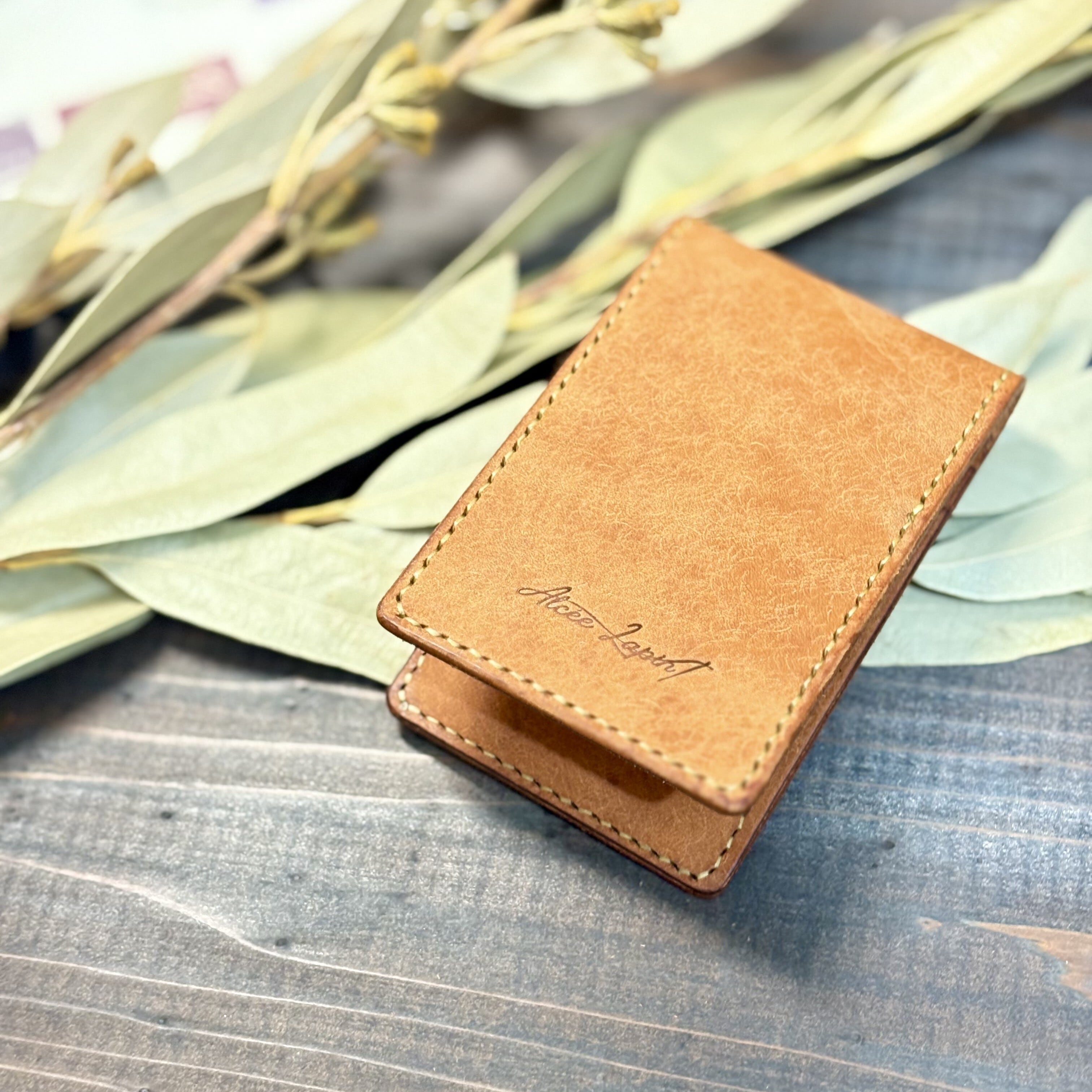 レザークラフト 型紙 No.002 カードケース｜PDF（A4）ダウンロード