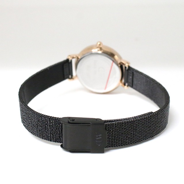 ダニエルウェリントン DANIEL WELLINGTON 腕時計 PETITE PRESSED ASHFIELD 24 ローズゴールド DW00100441 ペティート プレスド アシュフィールド ブラック