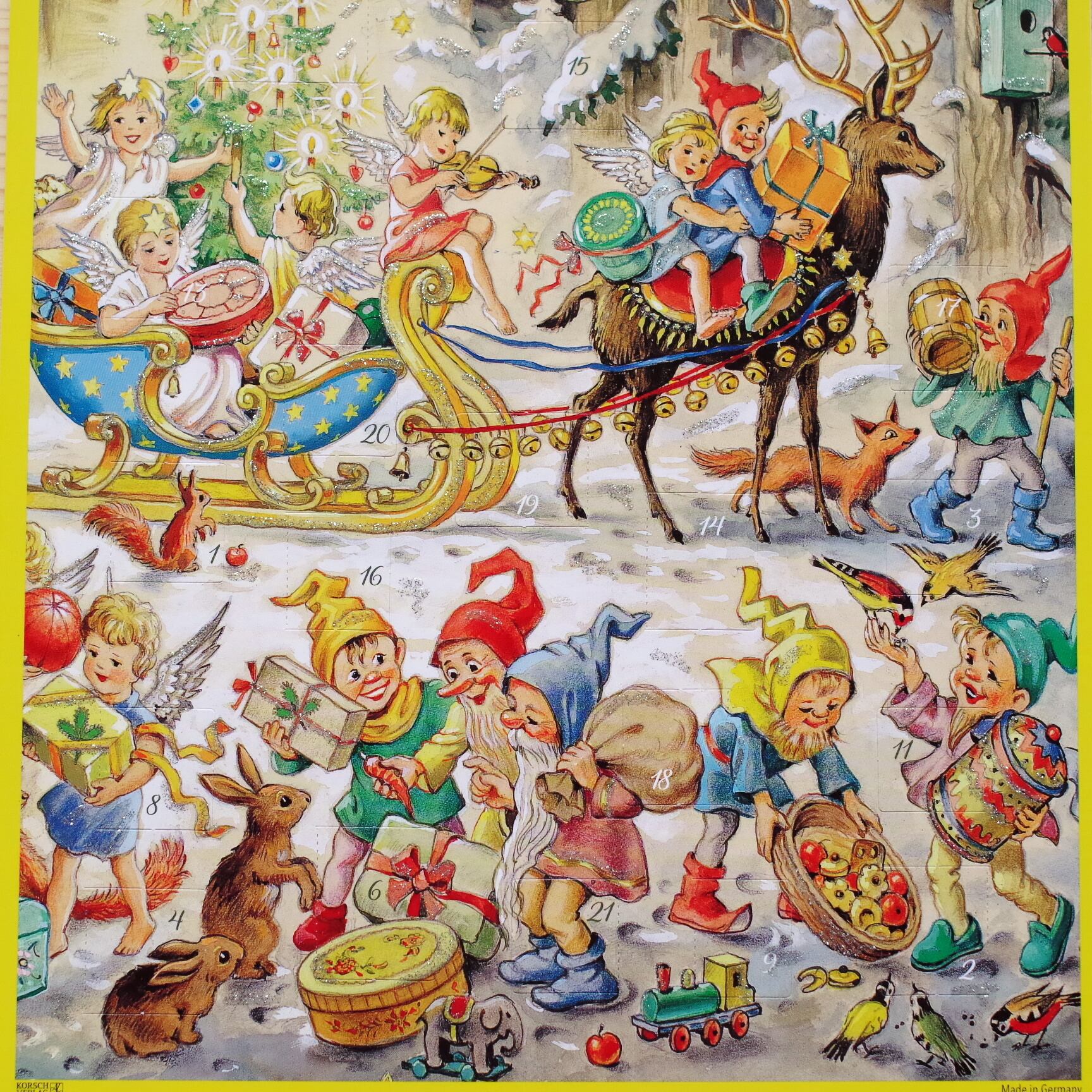 アドベントカレンダー 森の祝祭（A4サイズ） | 木のおもちゃ専門店