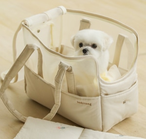 S/即納【ba＆ttang】mesh two in one shoulder bag (ivory)