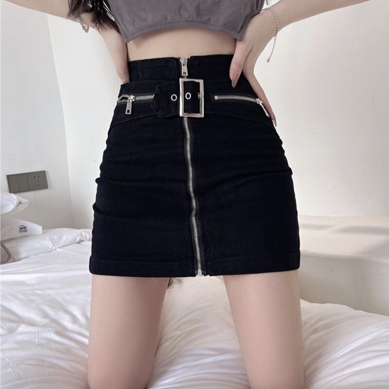 ウェストスリムショートスカート サマー 夏物 ハンチェンe53344443400