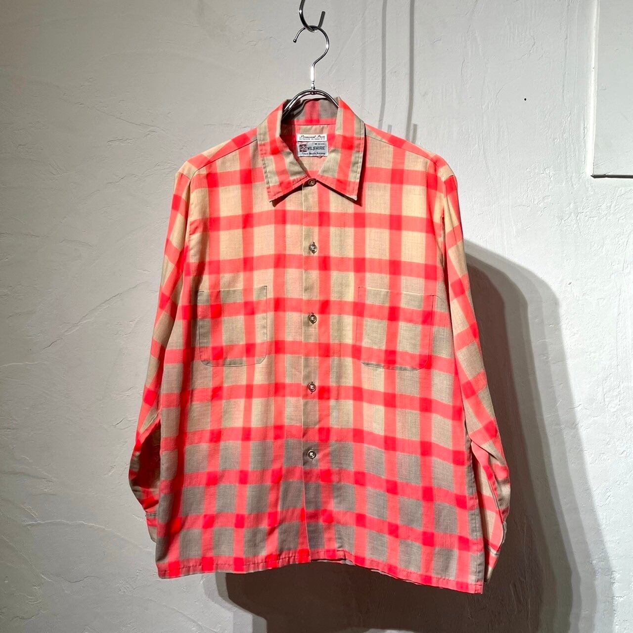 70s WILSHIRE ”Box Cut" Check Shirt