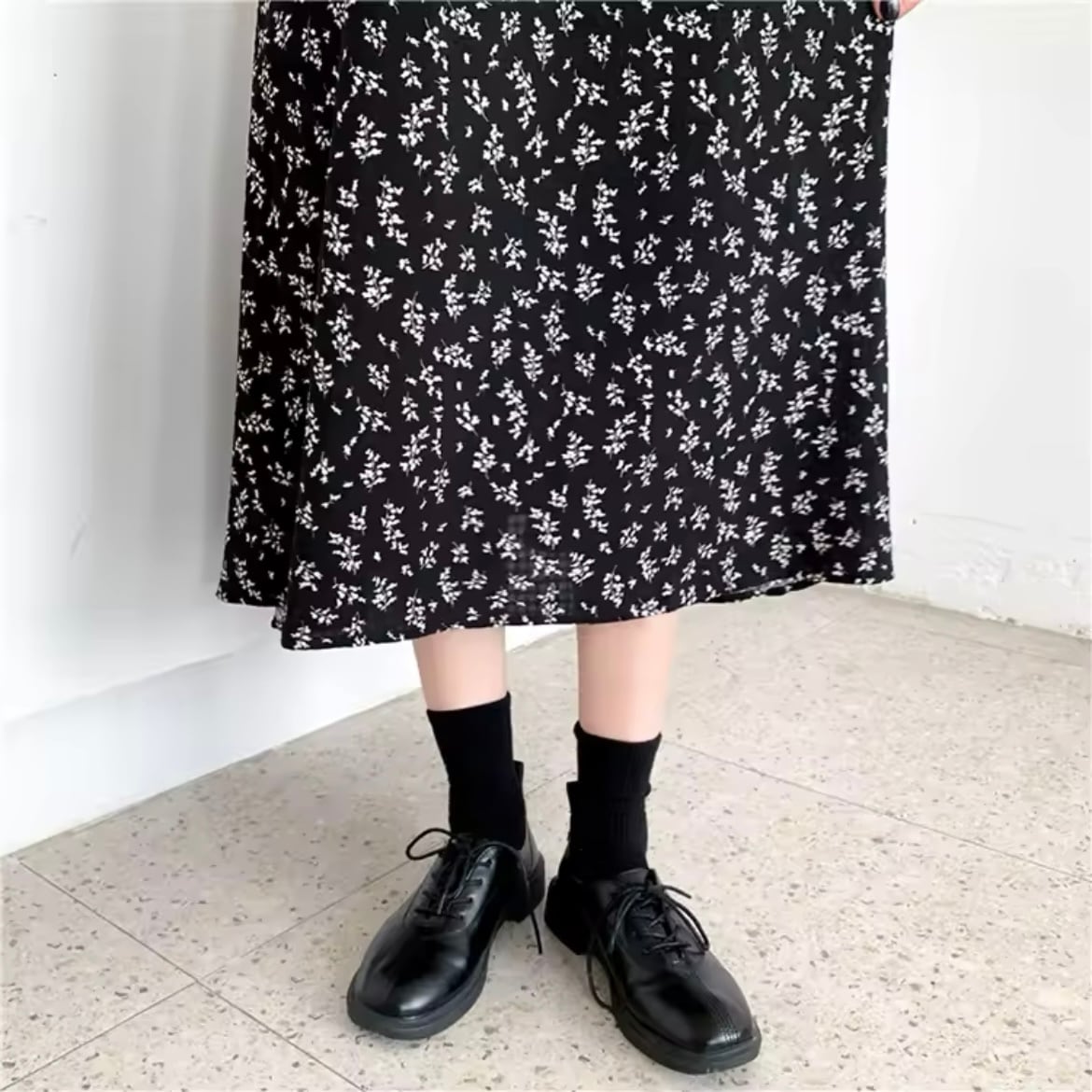 フラワーAラインスカート