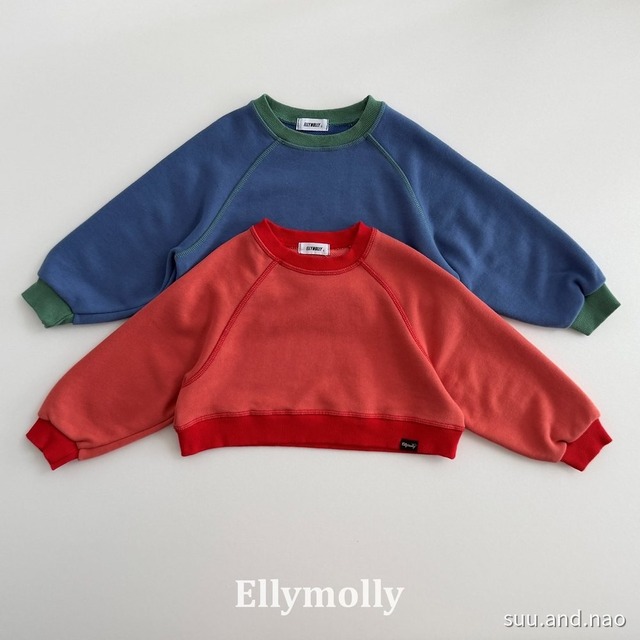 取寄:ELLYMOLLY リズムステッチスウェット/Jr※送料無料
