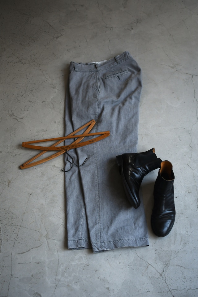 CIOTA / Exclusive Denim Slacks (Light Gray)
