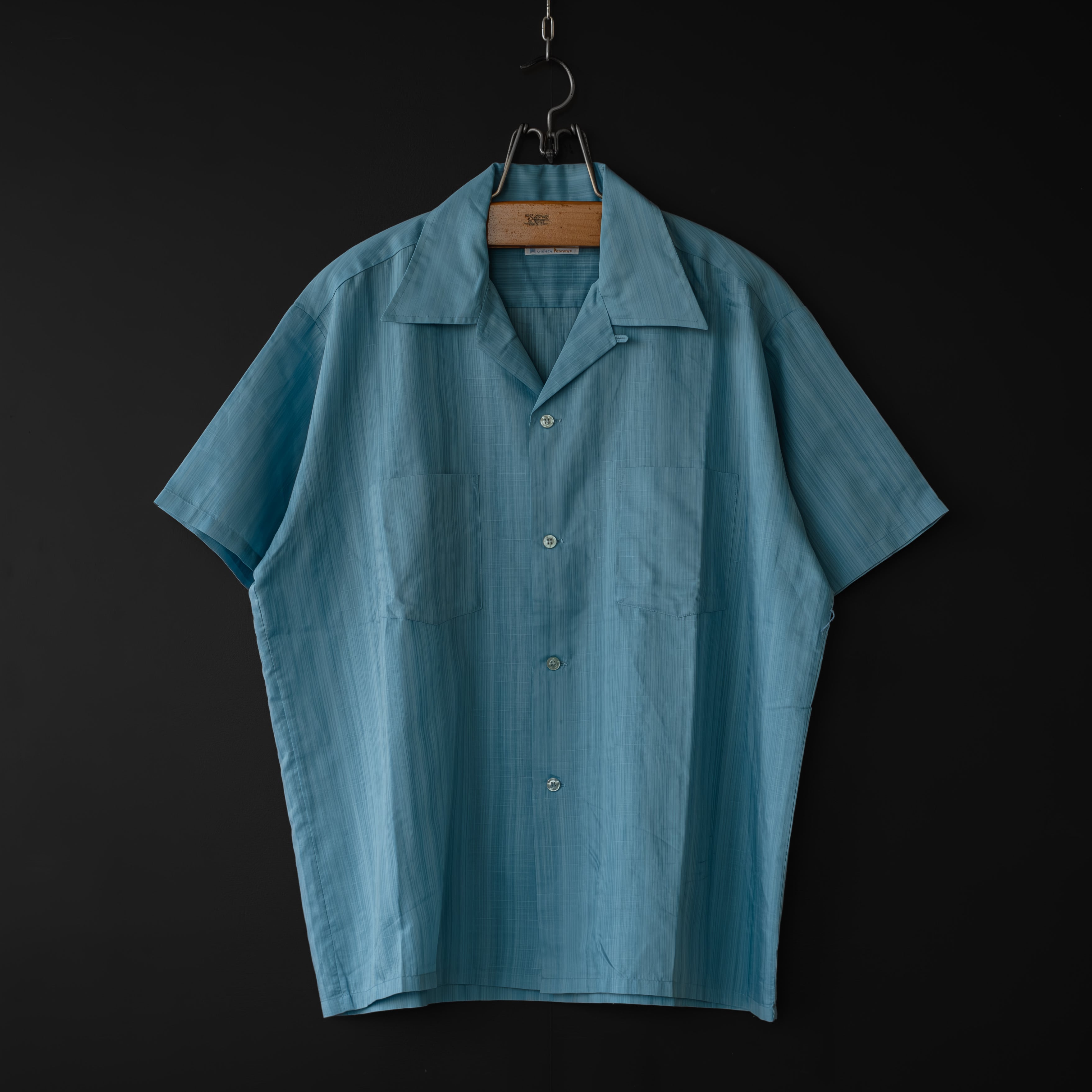 used- 【TOWNCRAFT】 60s s/s open collar check shirt | dros dro