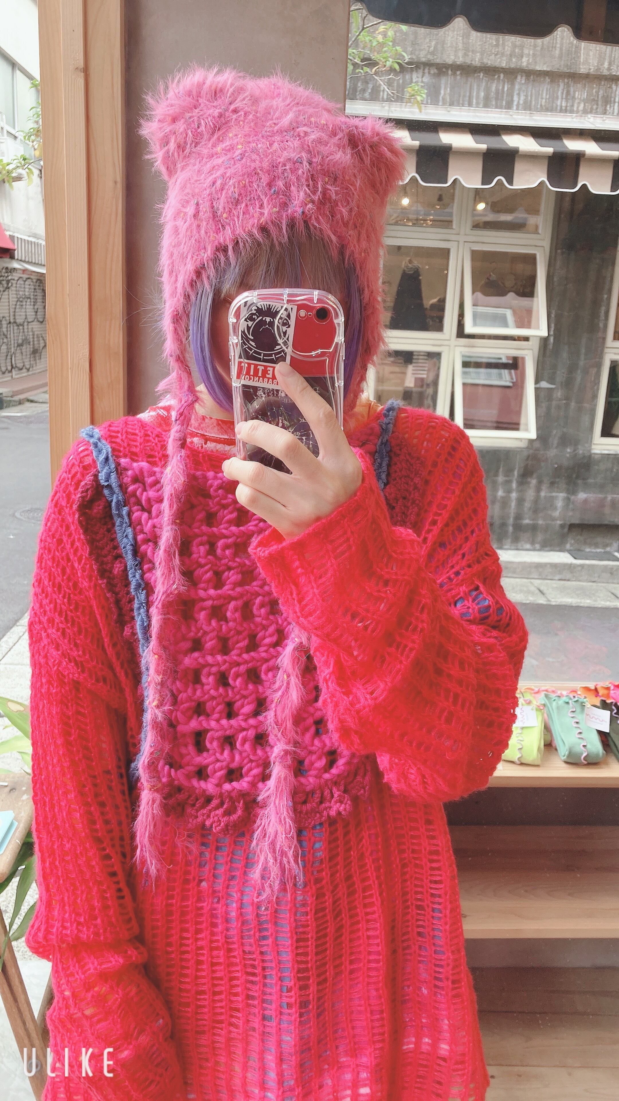 CA4LA MOLLY solmu ウールハット ピンク ¥21,450
