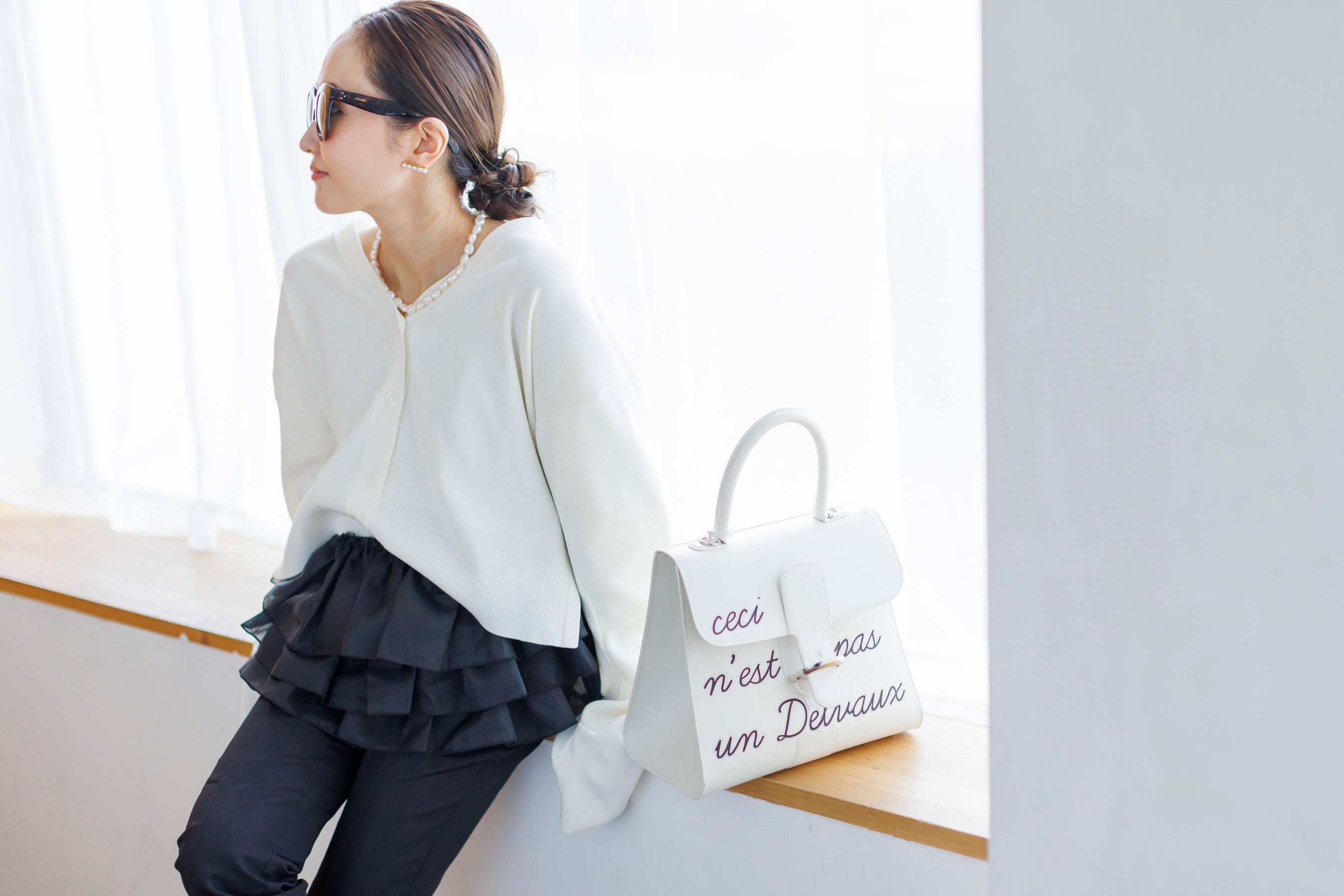 再販】4/16(Tue)21:00- Hem tulle docking pullover 5月下旬お届け 