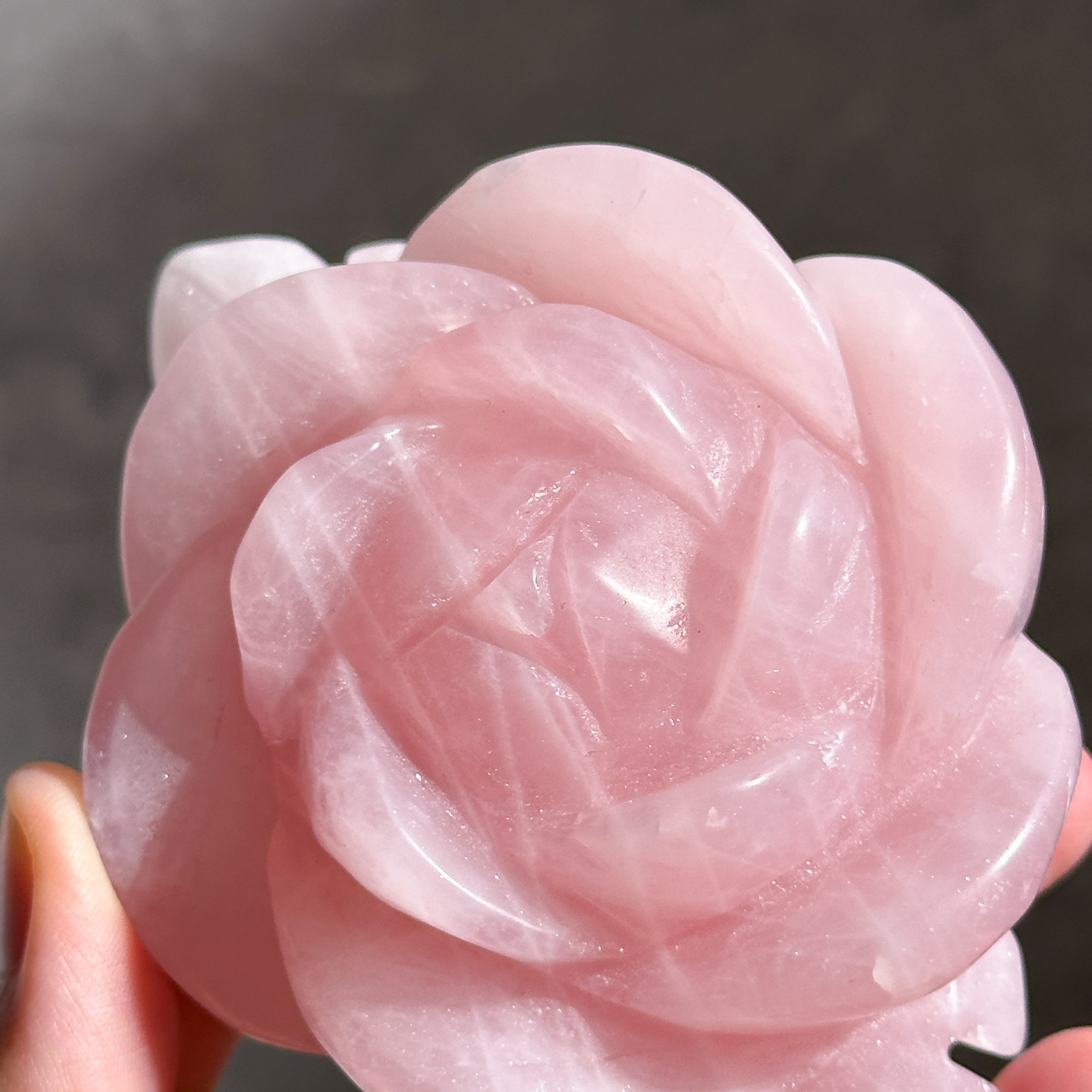 Big ローズクォーツ バラ 02◇ Rose Quartz ◇天然石・鉱物