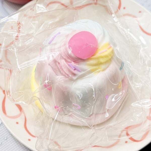 水感スクイーズ スクイーズ ミルキープリン ピーチ squishy シリコン