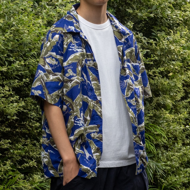 1999s pataloha banana leaf open-collar shirt
