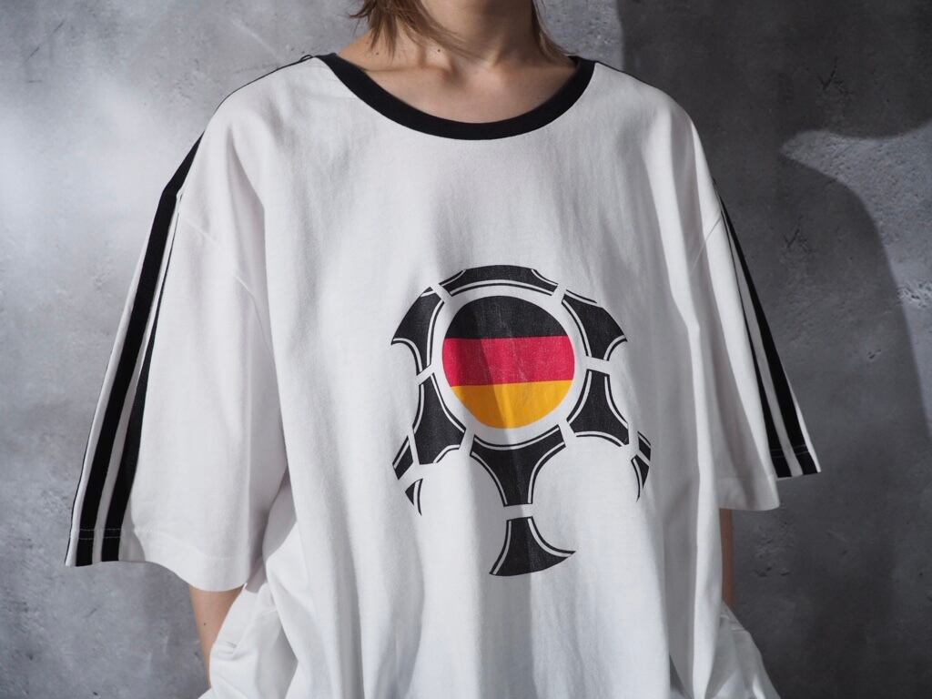 adidas german soccer ball printed ringer Tee (UEFA EURO 2008)