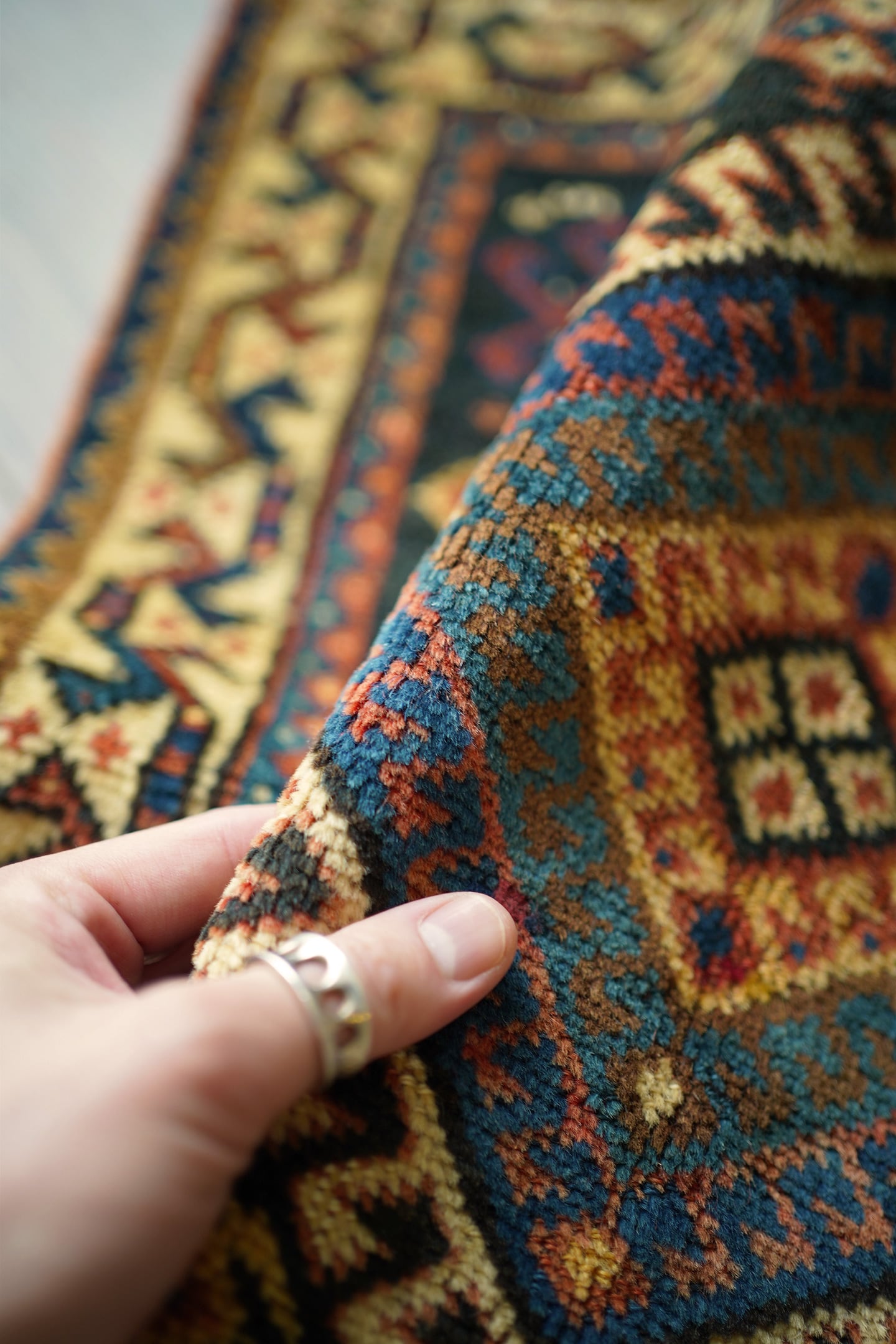 vintage Qasqai Rug カシュガイ　シラーズ1970s ヴィンテージ シラーズラグ｜Shiraz Qashqai Rug カシュガイ族 Antique