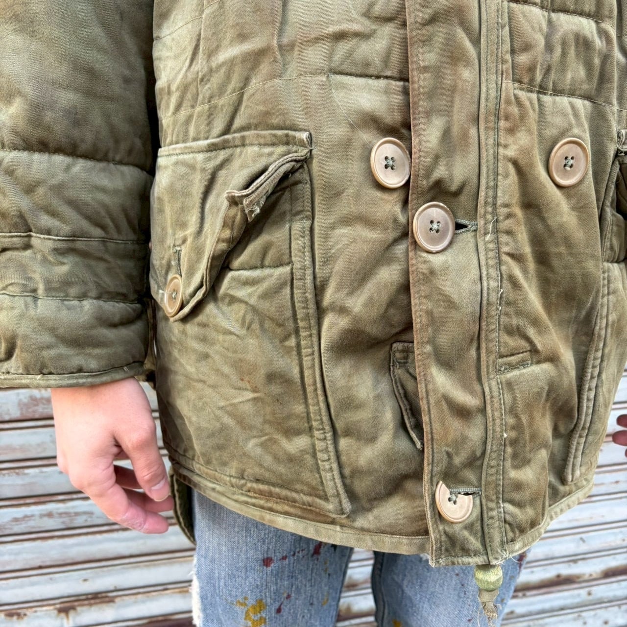 50s イギリス軍 実物 ミドルパーカー 3rd モッズコート M ユーロ