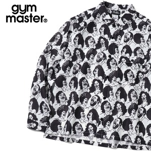 gym master ジムマスター 風通し1000％ ハッピーペイント シアーメッシュシャツ 総柄デザイン 軽量 通気性抜群 UV対策対応 夏用オーバーサイズサマーシャツ G633755 SOUL