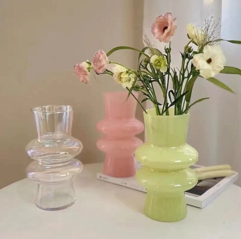 高級感 シンプル ウェーブ 花瓶 フラワーベース 北欧 インテリア