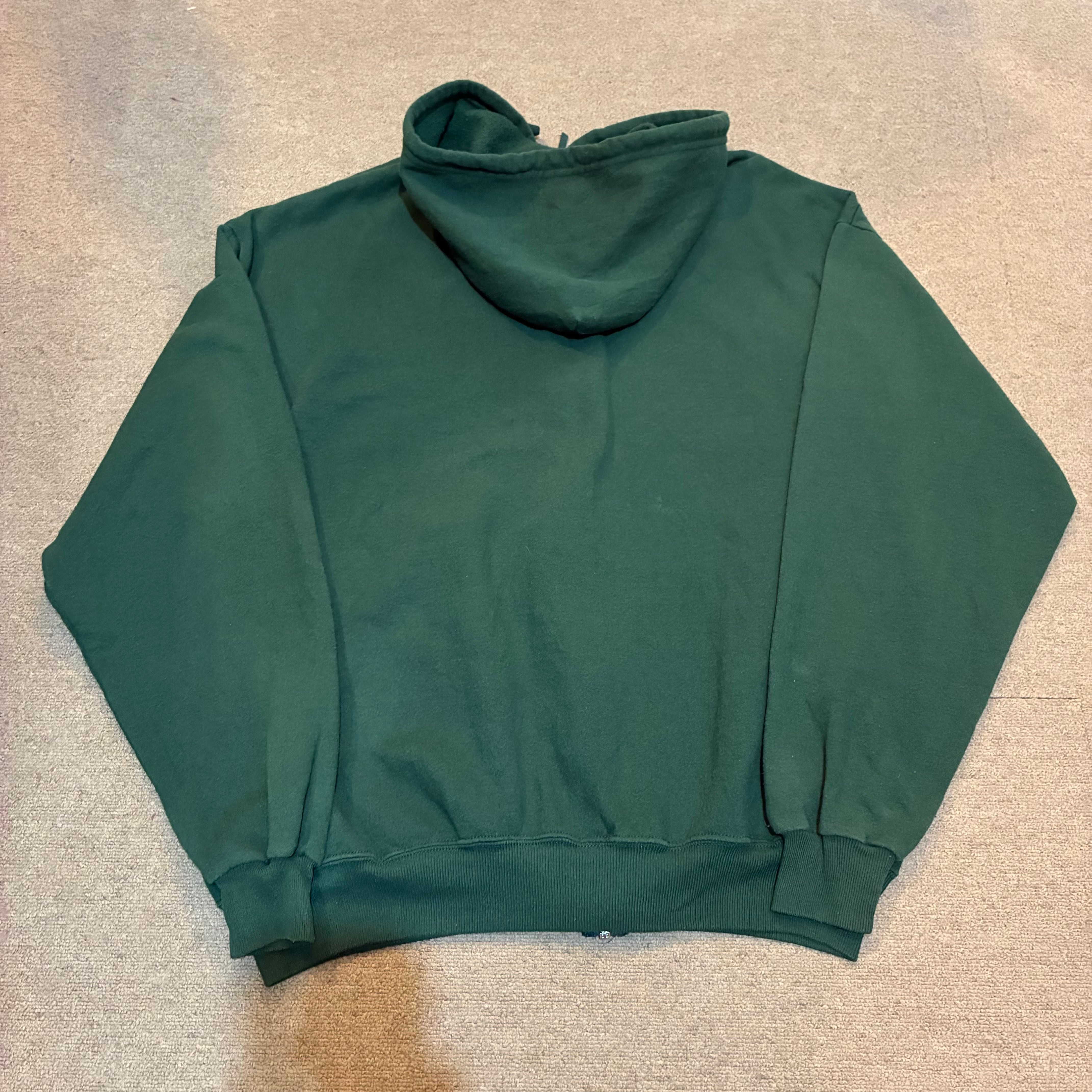 00s JERZEES zip up plain sweat parka | 仙台 古着屋 ShuShuBell