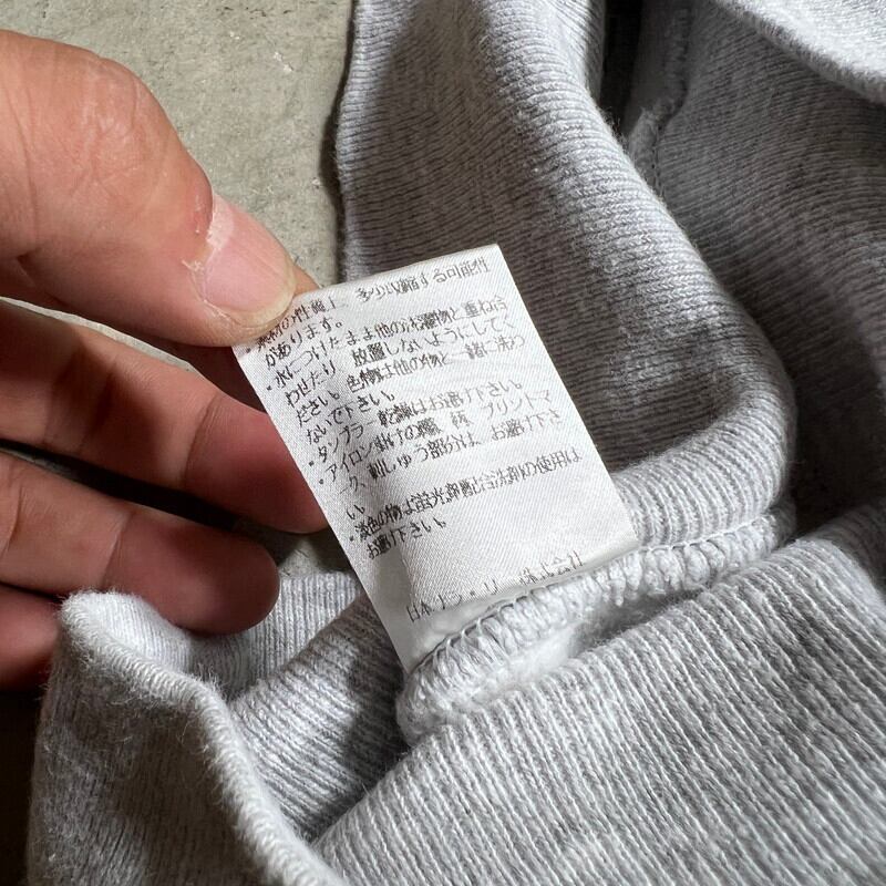 【状態◎】目無し 90s チャンピオン リバースウィーブ グレー 2枚タグ champion 90s reverse weave 目無し グレー L チャンピオン