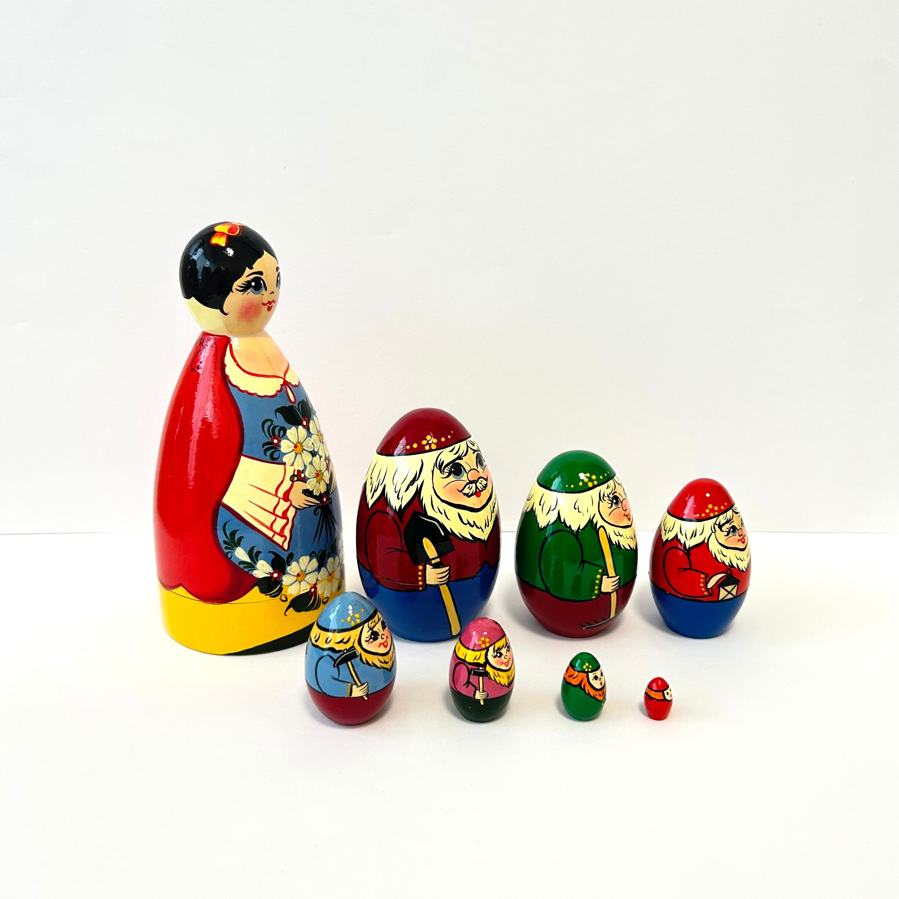 白雪姫と7人の小人 17cm 8ピース ノリンスク マスコット