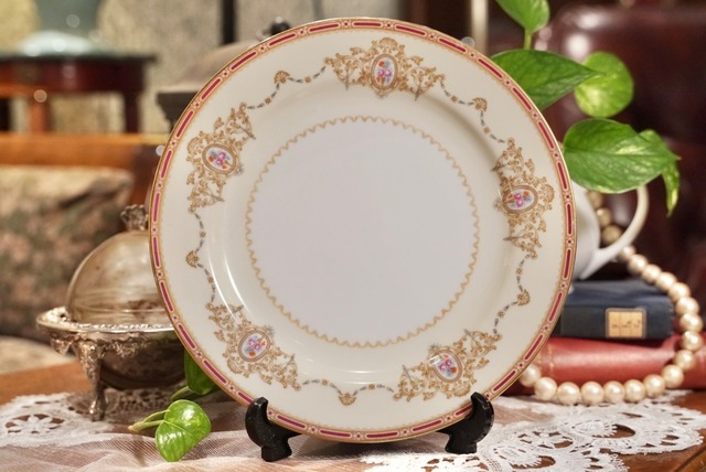 B 【Noritake】ノリタケ Nippon Toki Kaisha 金彩装飾プレート ヴィンテージ