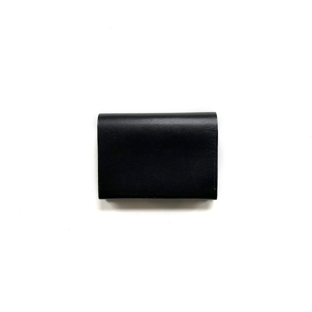 Pressed Cotton Card & Coin Wallet / Black