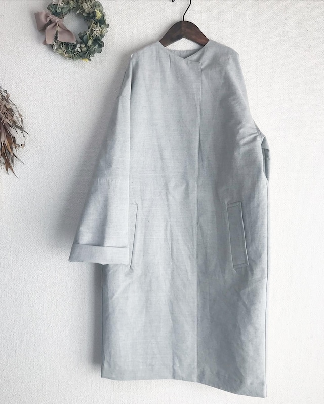 綿ウールバフクロス　HAORI   light gray