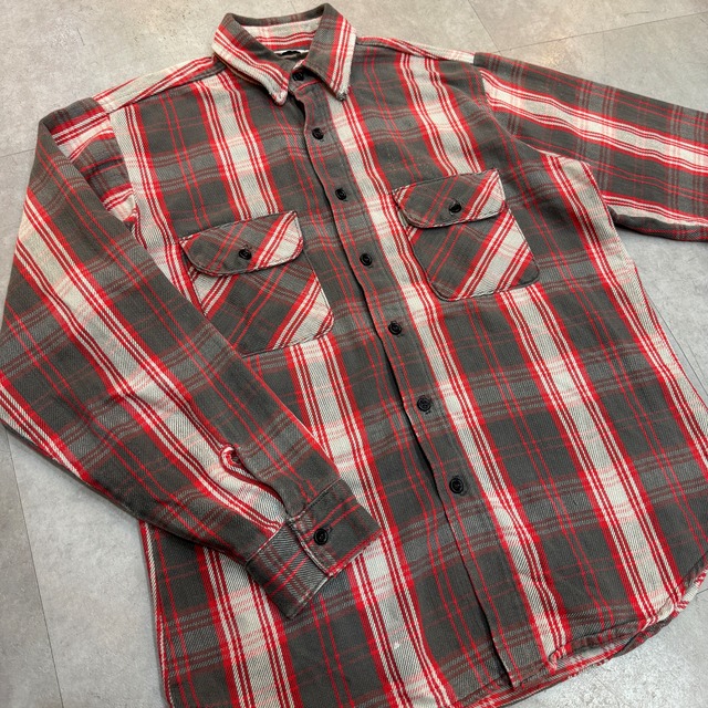 1980s FIVE BROTHER FLANNEL SHIRT
