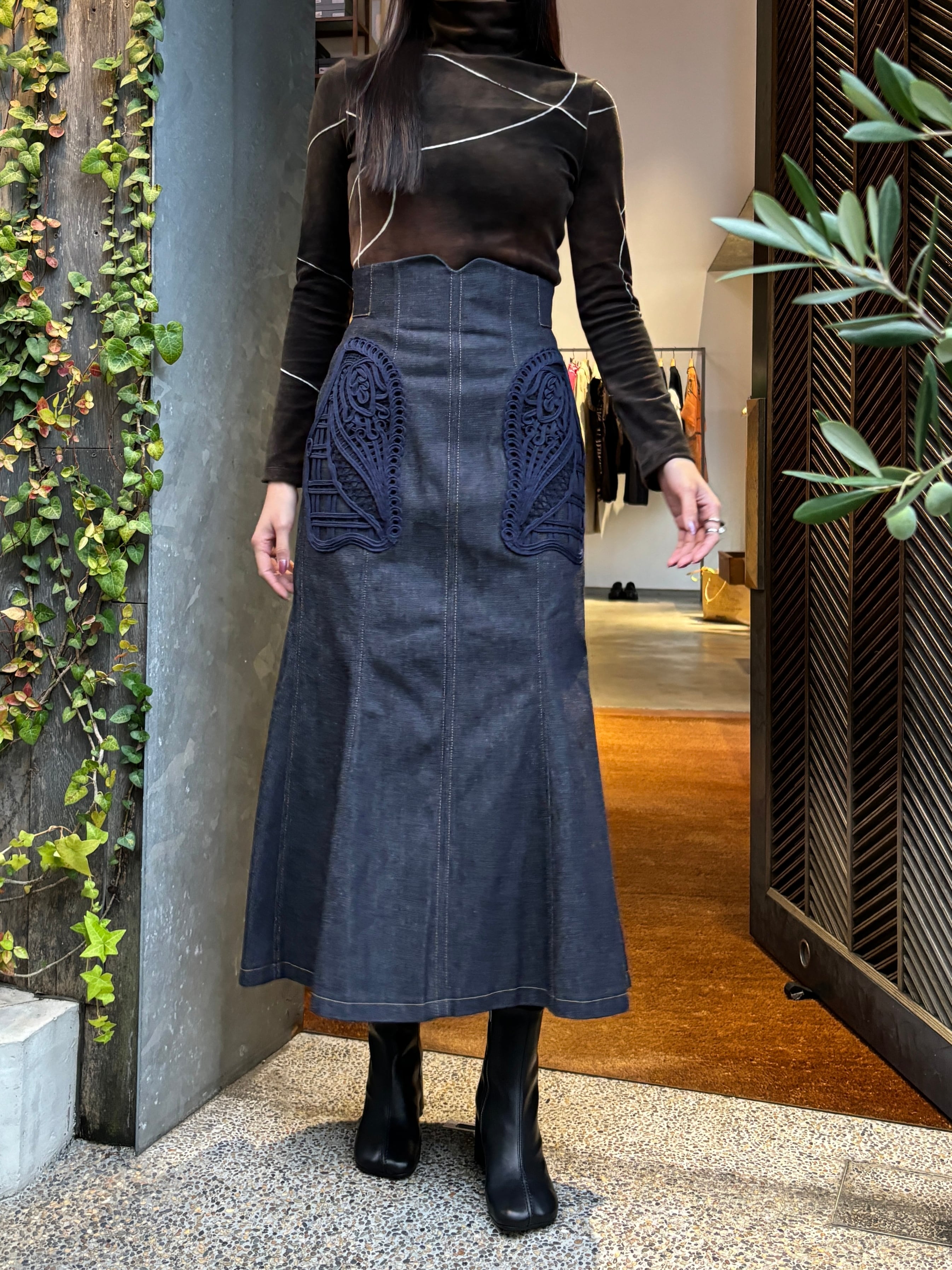 fetico 24ss デニムスカート 楽しく 