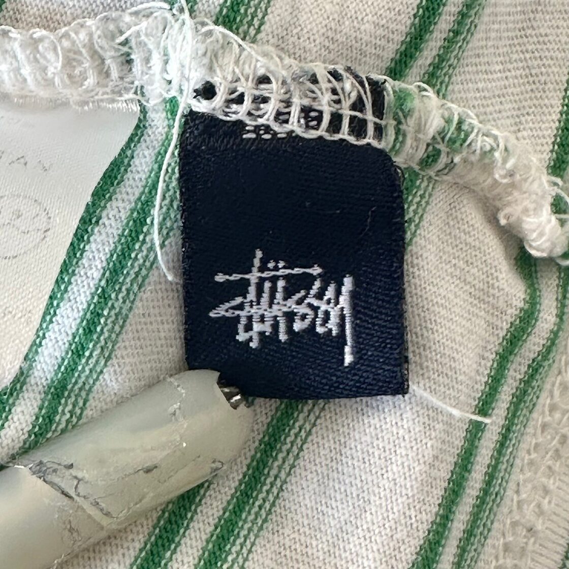 stussy ステューシー Tシャツ 刺繍ロゴ ワンポイントロゴ ボーダー