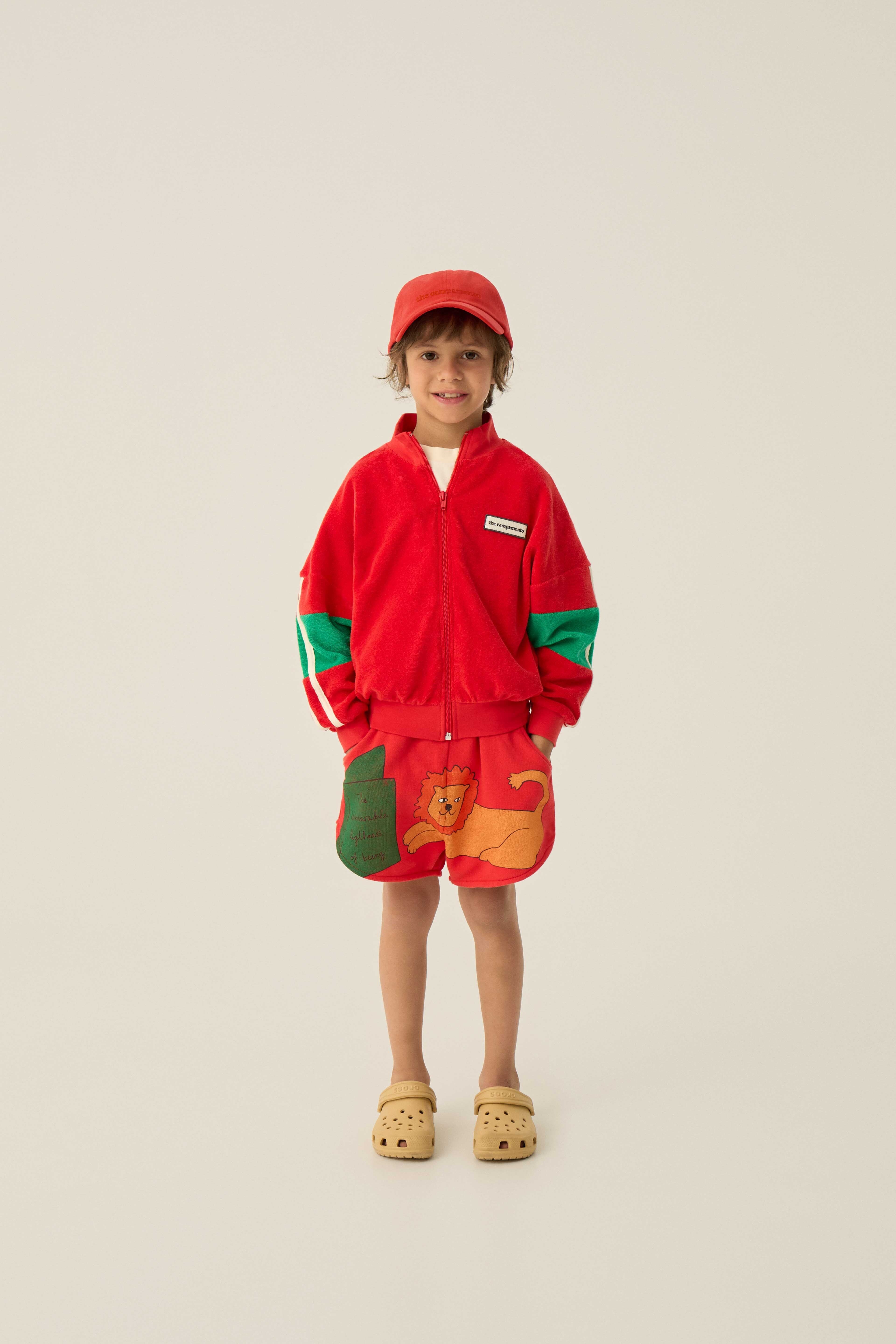 26SS】The Campamento(カンパメント)Red Color Block Zipped