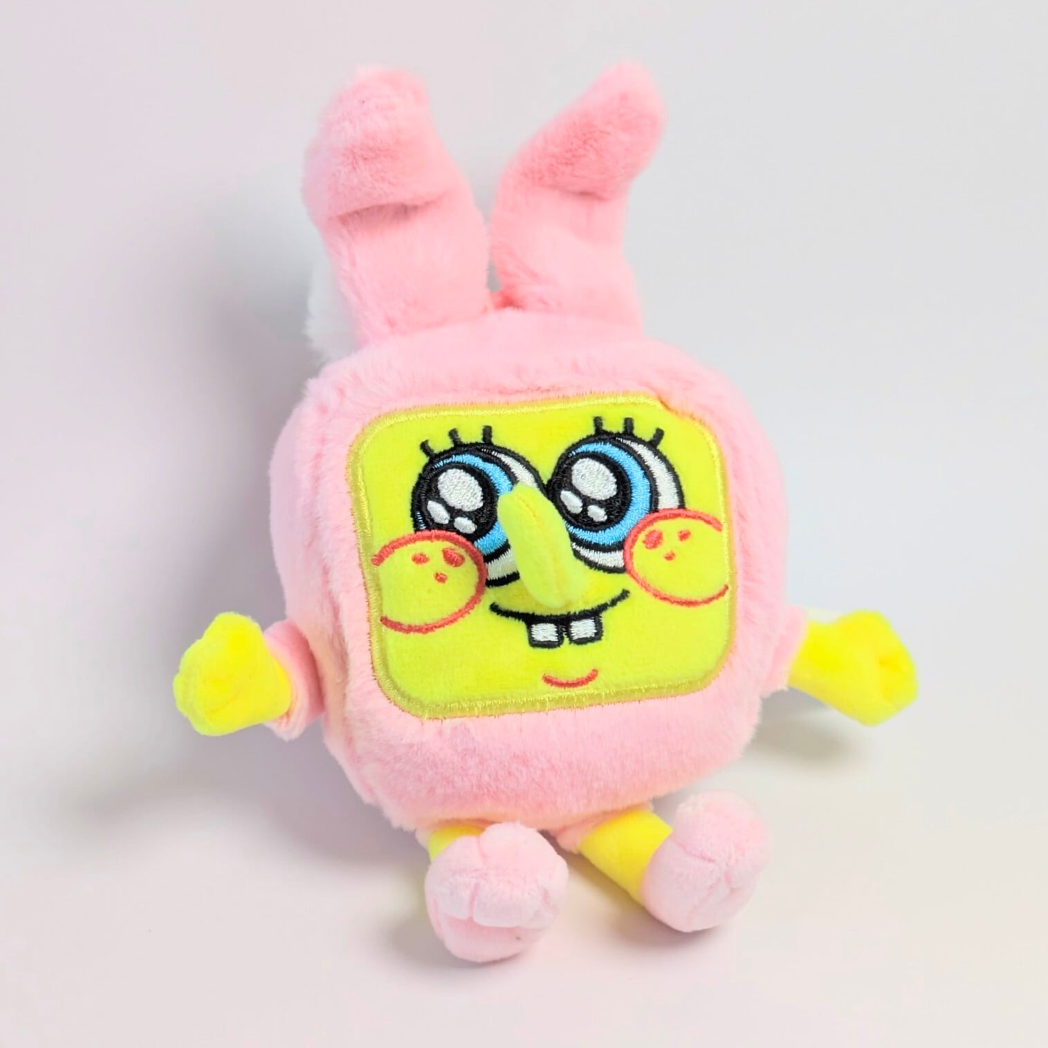 【 SpongeBob SquarePants ( スポンジボブ ) 】スポンジボブ うさぎコスチューム / 着ぐるみver. / ぬいぐるみキーホルダー / プラッシュキーホルダー 〚アメリカン雑貨 アメトイ〛