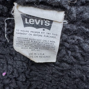 LEVI'S BLACK SHERPA TRUCKER JACKET