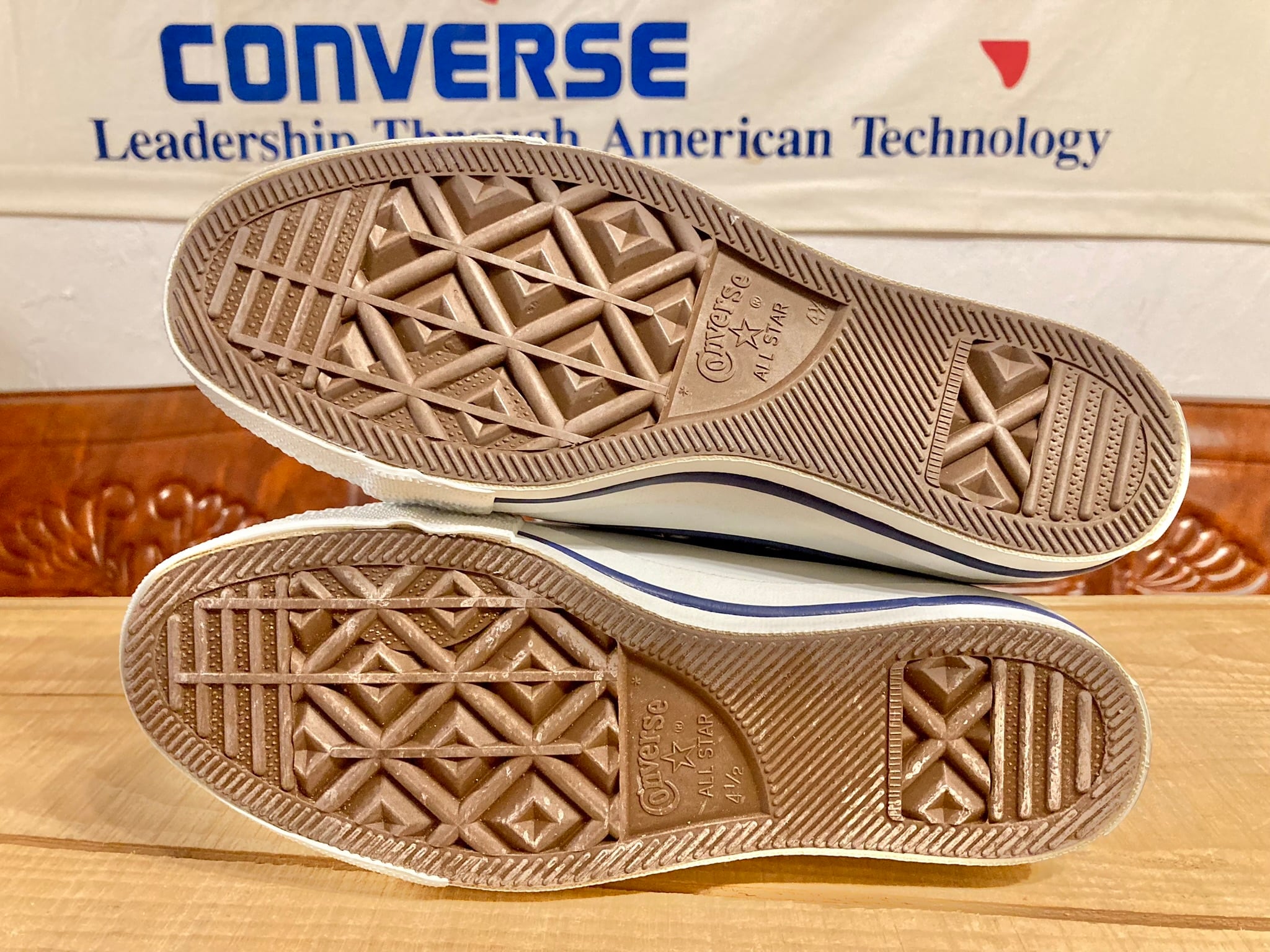 90年代コンバースオールスター24cm converse（コンバース） ALL STAR（オールスター）生成り 5.5 24cm 90s