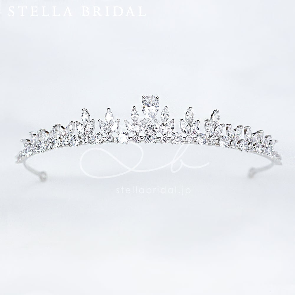 キュービックジルコニア ウェディングジュエリー ティアラ アマリリス