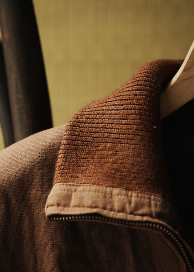 70’s-80’s RUFFO mulch zip stand collar leather jacket