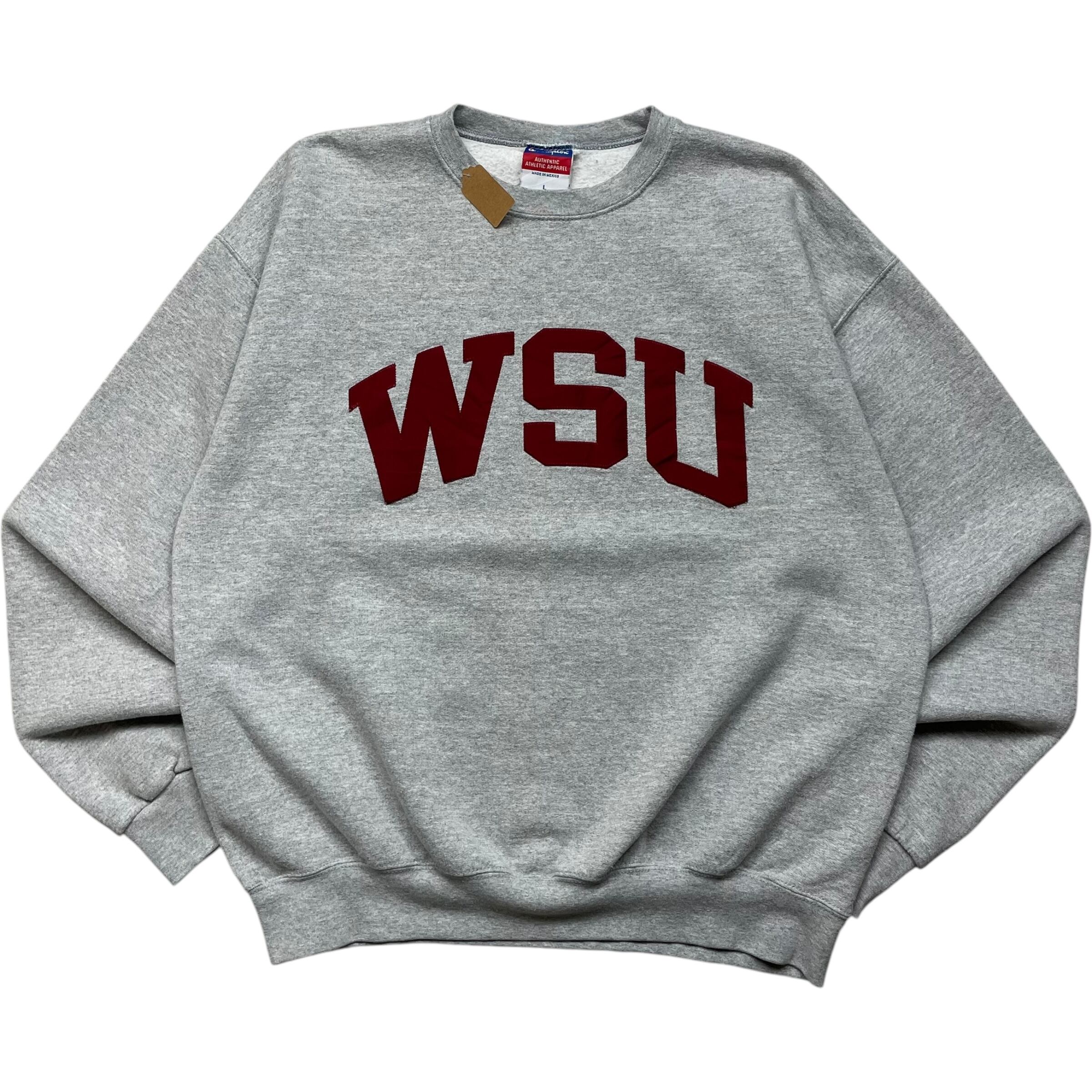 《L》 champion チャンピオン スウェット WSU カレッジ グレー no.6400
