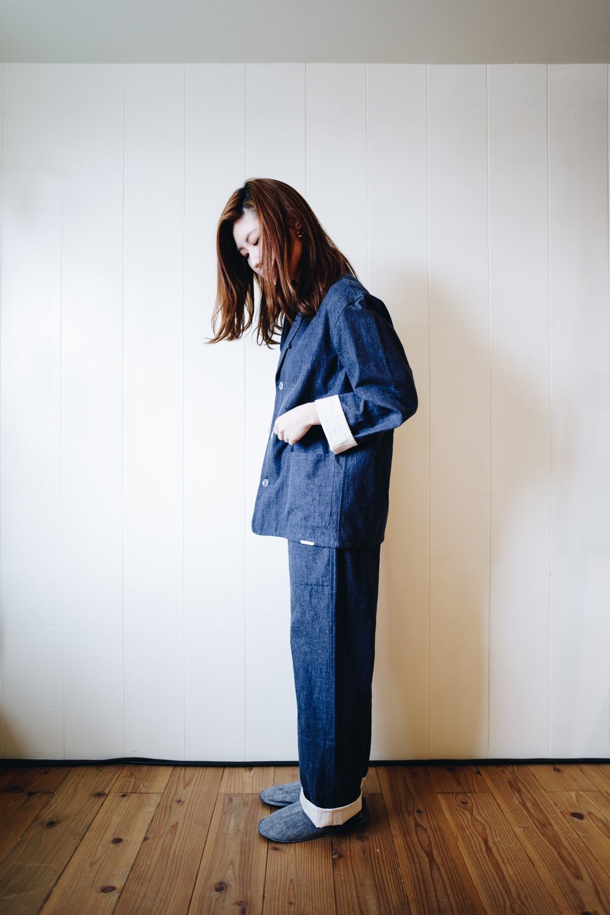 NOWHAW ノウハウ　セットアップ　"day"  pajama  #denim