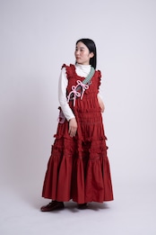 2way thick ribbon strap Dusty Pink