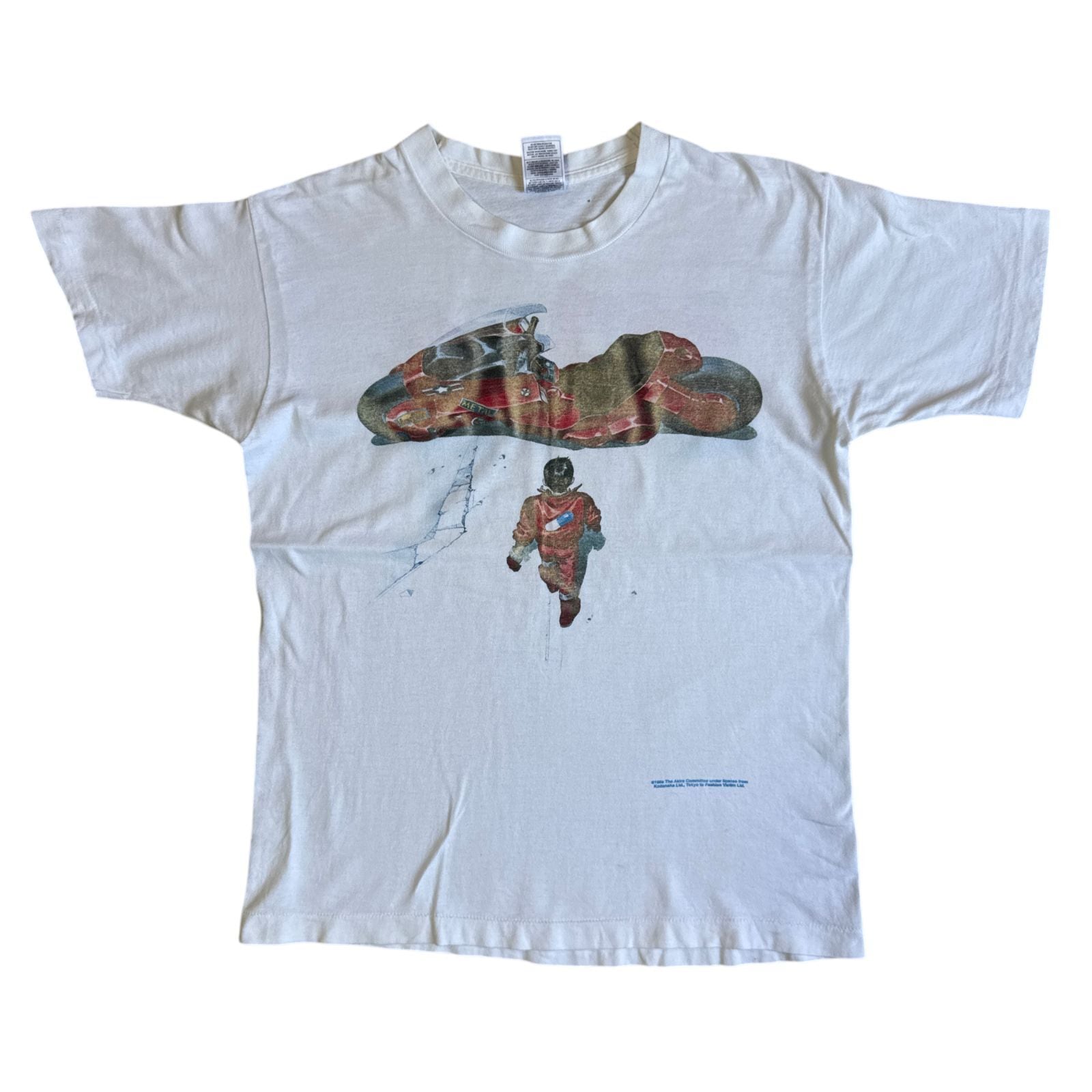 00s - 90s old stussy フラワースカル Tシャツ Lサイズ USA製 銀タグ