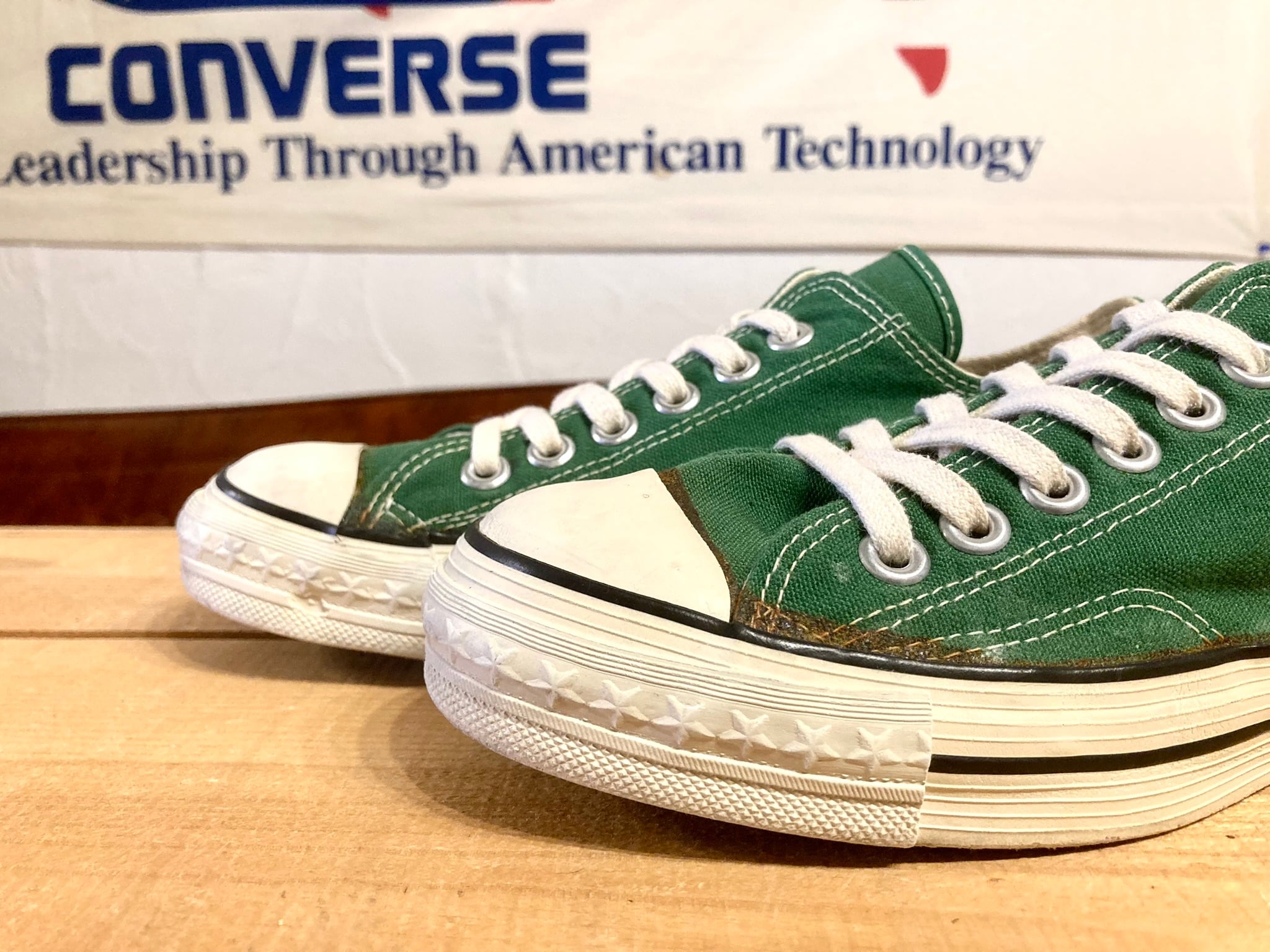 CONVERSE（コンバース） COACH（コーチ）緑 4.5 23.5cm USA 70s 一ツ星