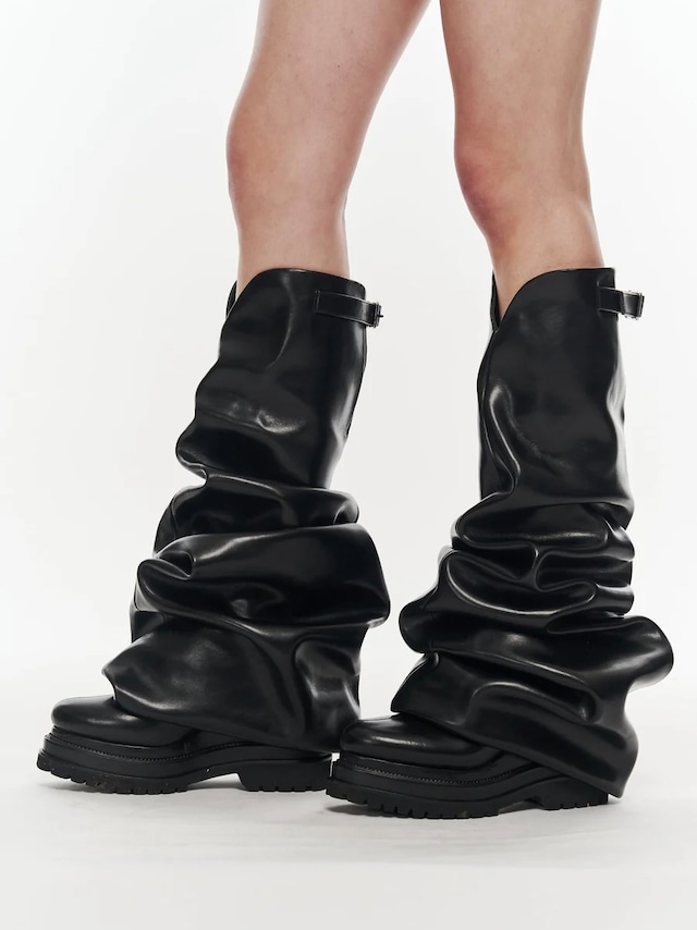 【25AW】POOLDE プールデ / Melted Wedge Boots