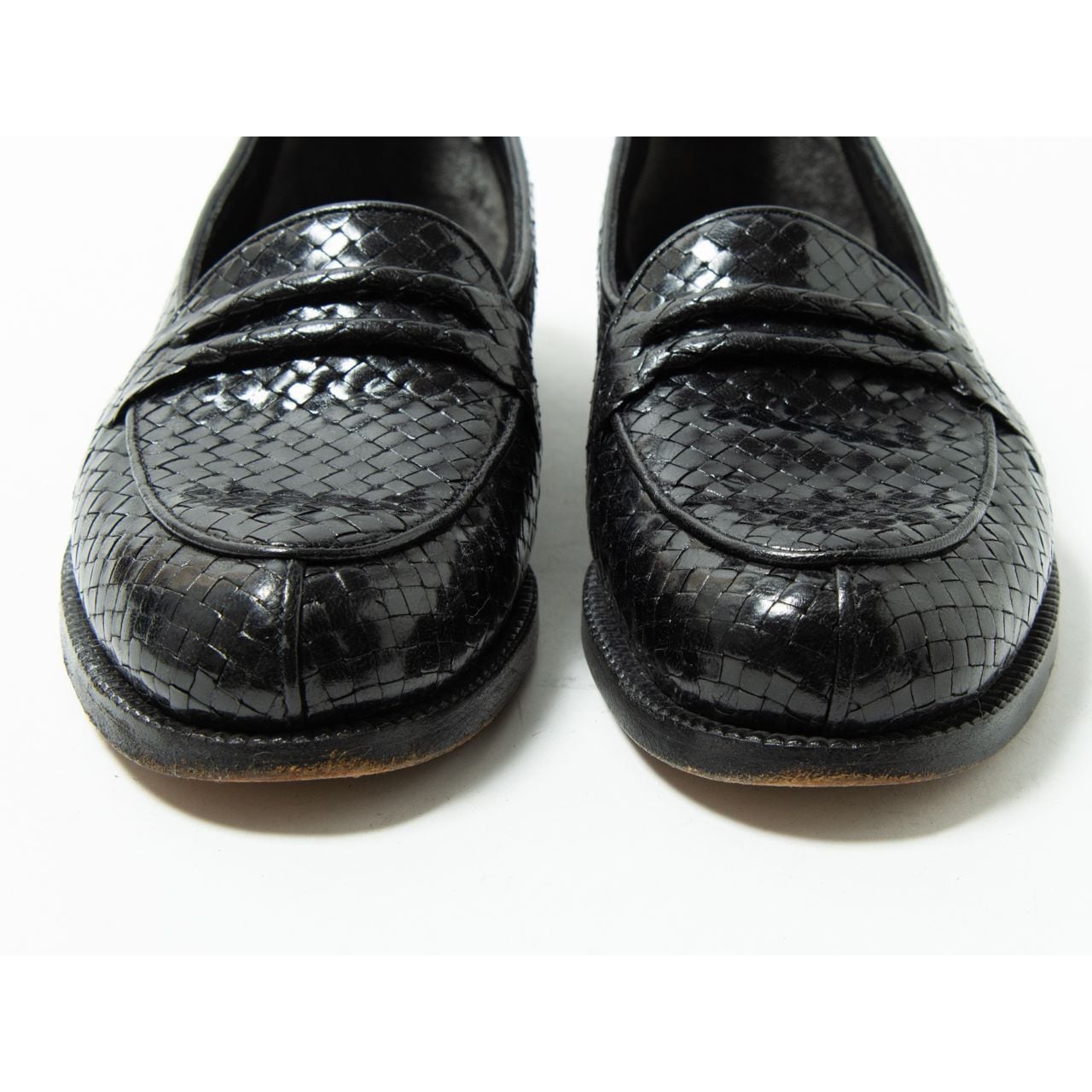 【stephane kelian】Made in France Intrecciato leather loafer 4 1/2（ステファン ケリアン フランス製イントレチャート レザー ローファー 23.5cm相当）10d