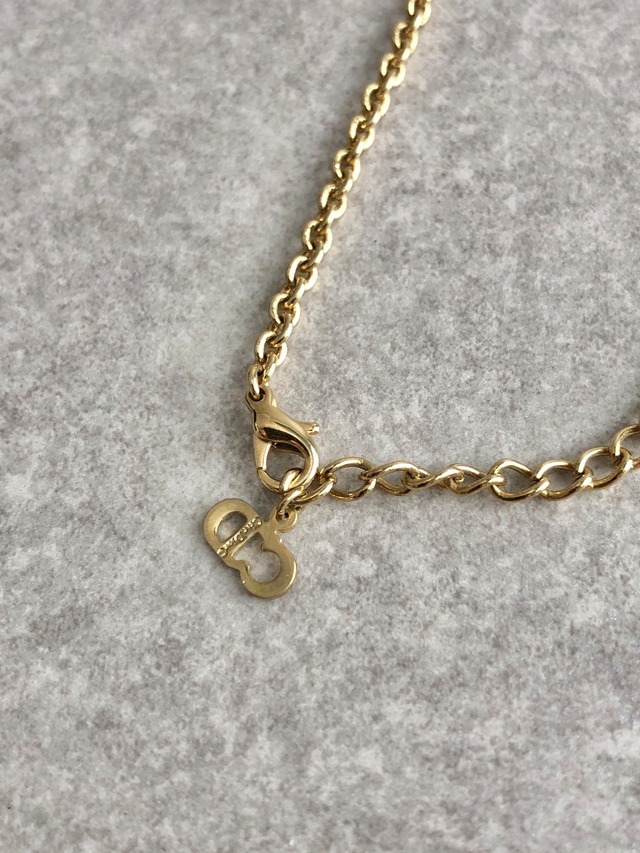 Christian Dior クリスチャン ディオール ネックレス ゴールド ロゴ チャーム vintage ヴィンテージ オールド xea6cx