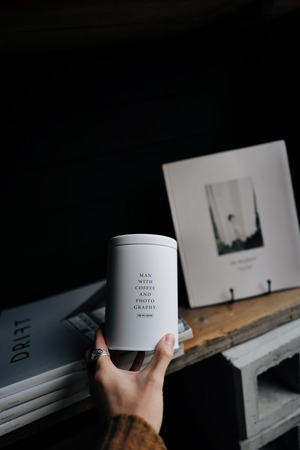 COFFEE CANISTER (black/white)