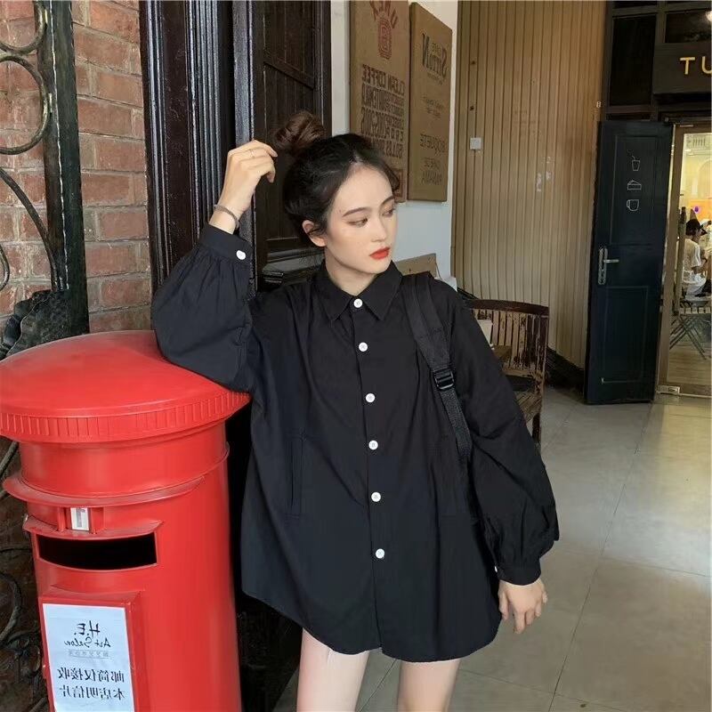 ポケット付き　カラーシャツチュニック　AJ22263-B08