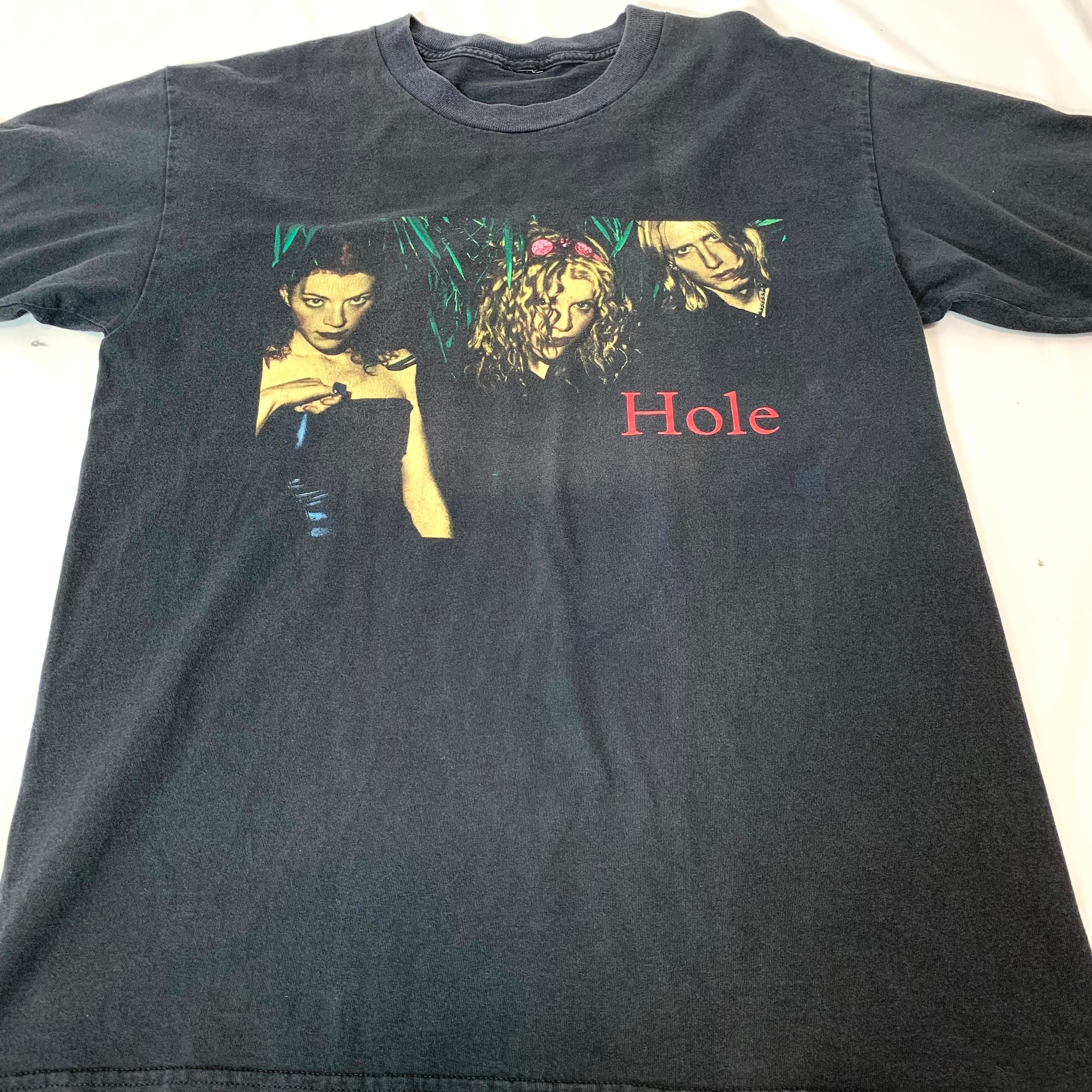 vintage 90s Hole BAND T-shirt TOUR T-shirt print T-shirt Courtney