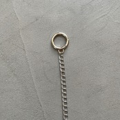 【受注予約：7月中旬入荷予定】ring top chain/silver