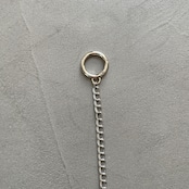 【受注予約:7月中旬入荷予定】ring top chain/silver