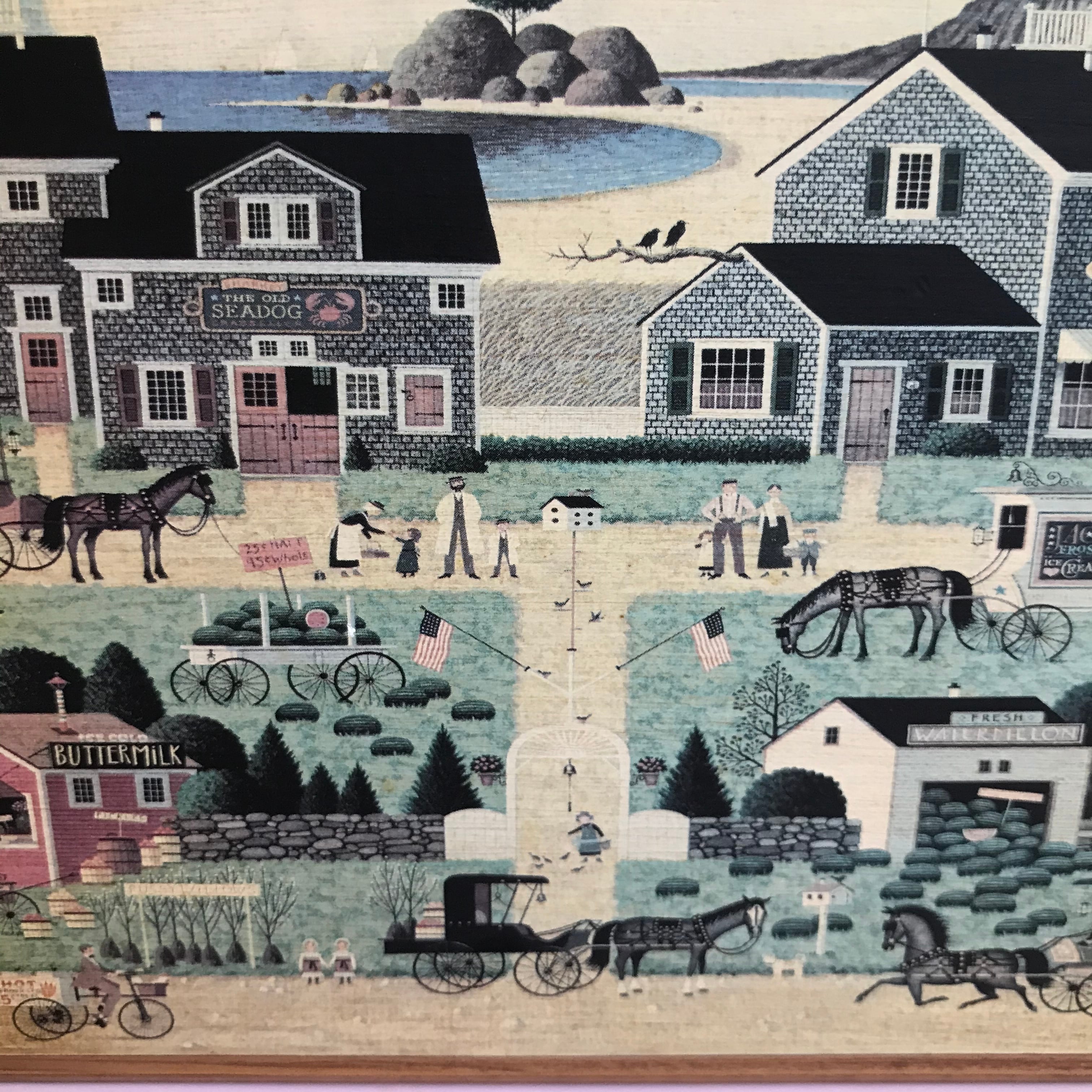 チャールズ・ワイソッキー　アンティークトレイ　charles wysocki